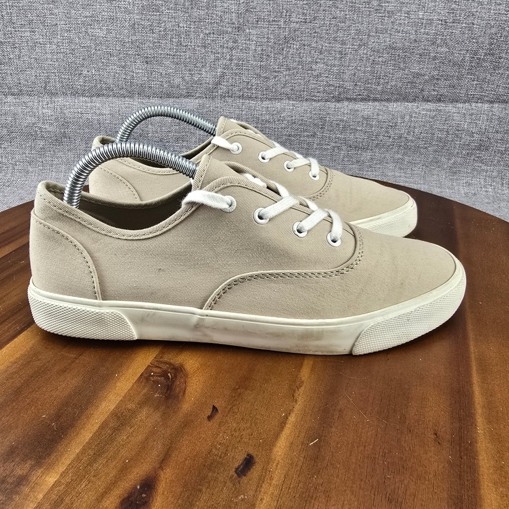 Old Navy Womens Tan Canvas‎ Lace Up Sneakers Size 8 Casual Shoes SZ 8